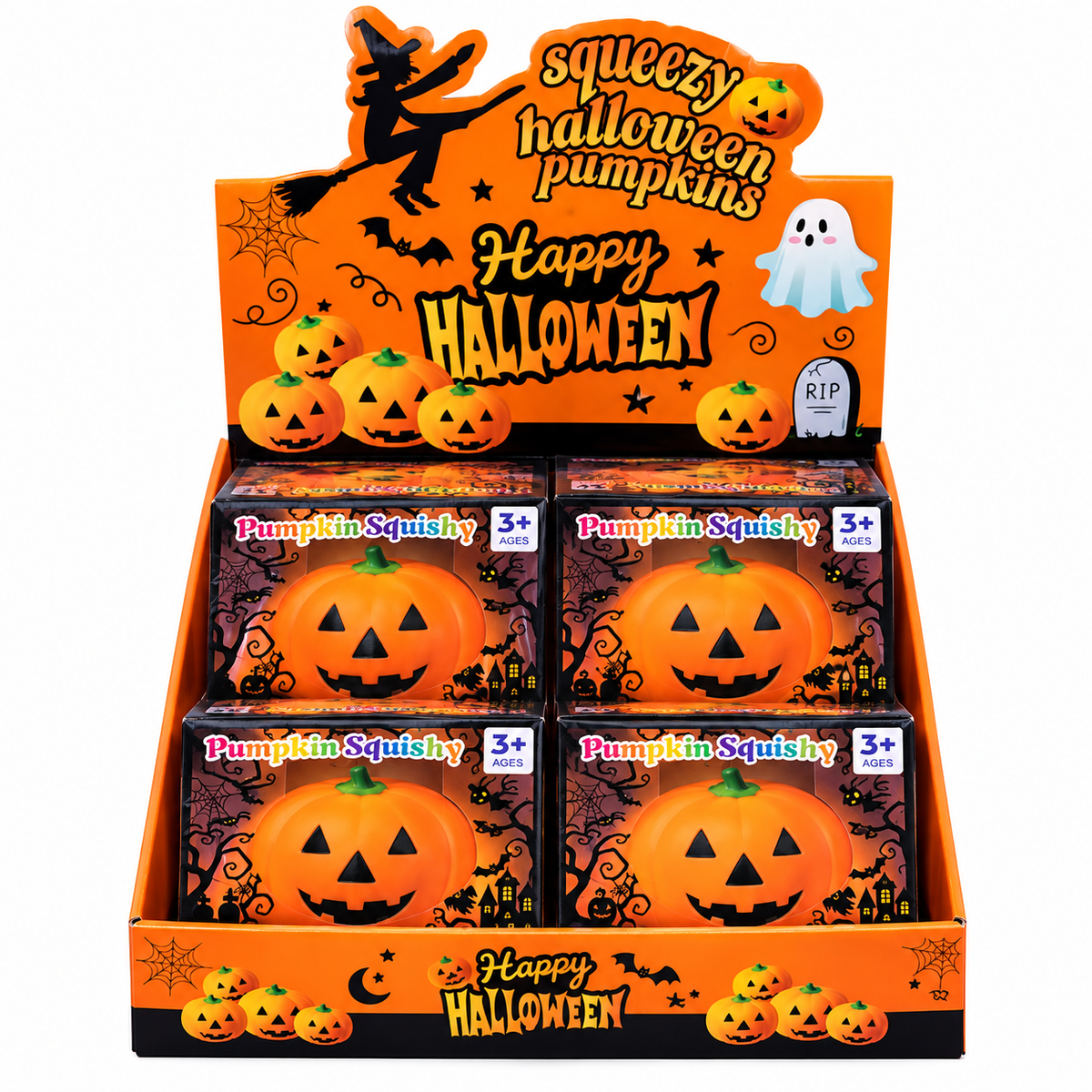 XXL Jumbo Halloween Pumpkin Squishy Fidget Squish Sensory Toy