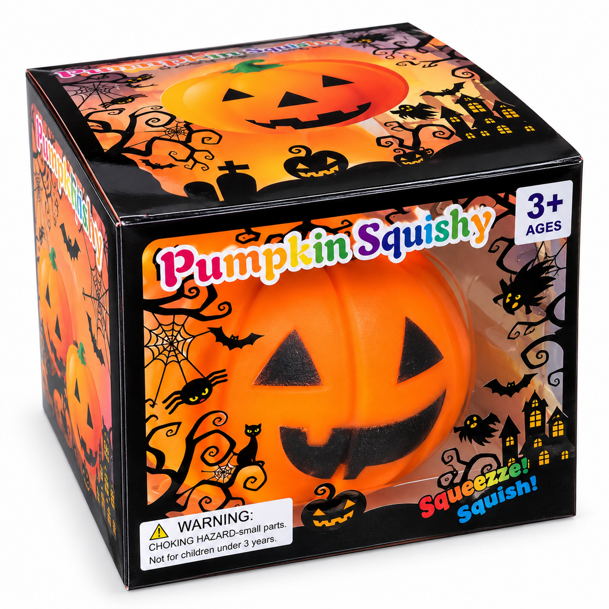 XXL Jumbo Halloween Pumpkin Squishy Fidget Squish Sensory Toy