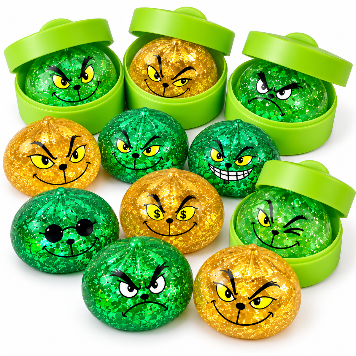 The Grinch Style Mini Squishy Dumplings