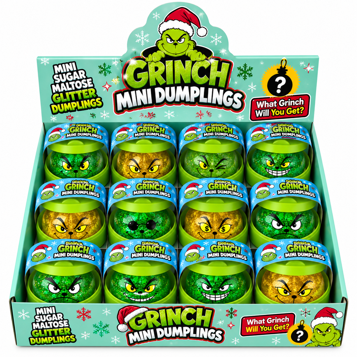 The Grinch Style Mini Squishy Dumplings