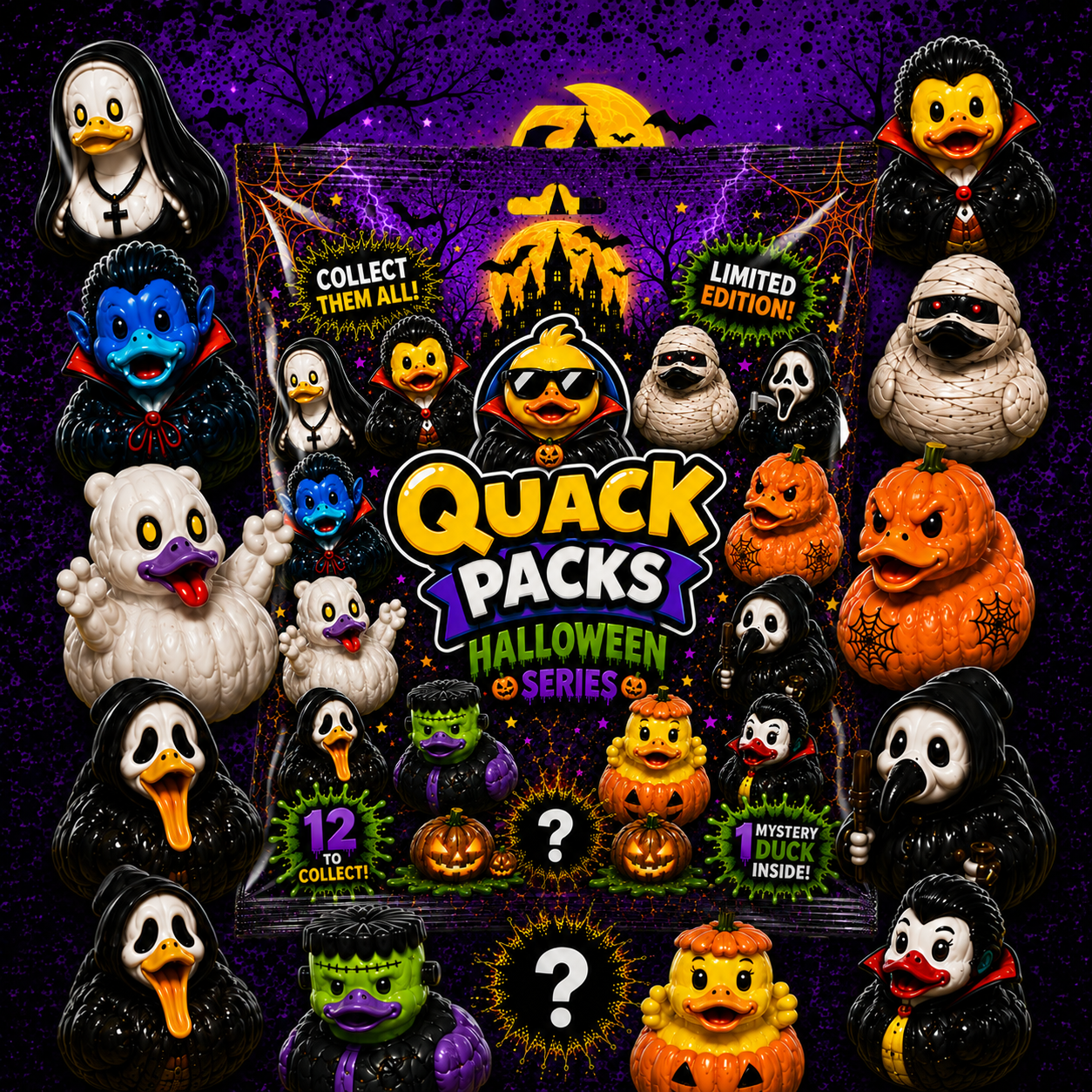 QuackPacks - Halloween Series - 1 Halloween QuackPack Duck Inside