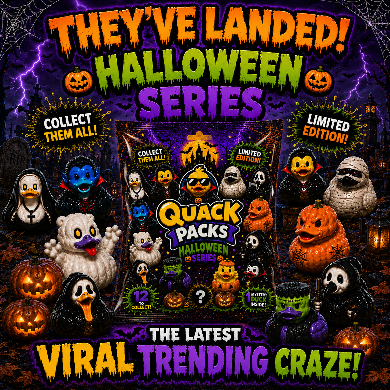 QuackPacks - Halloween Series - 1 Halloween QuackPack Duck Inside