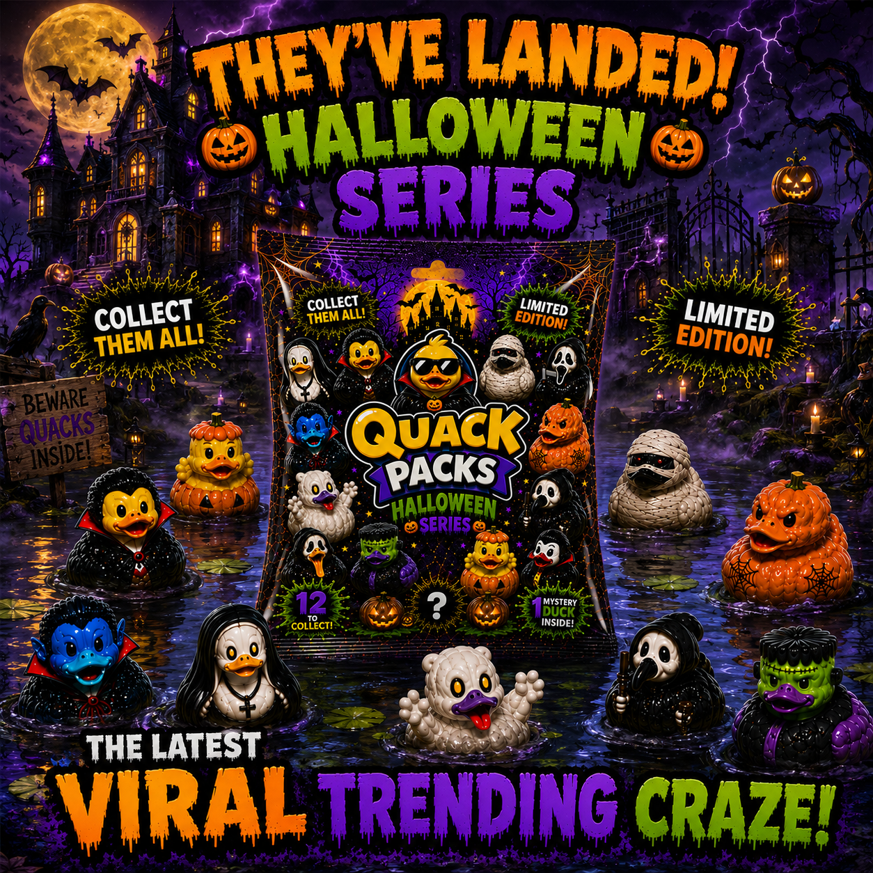 QuackPacks - Halloween Series - 1 Halloween QuackPack Duck Inside