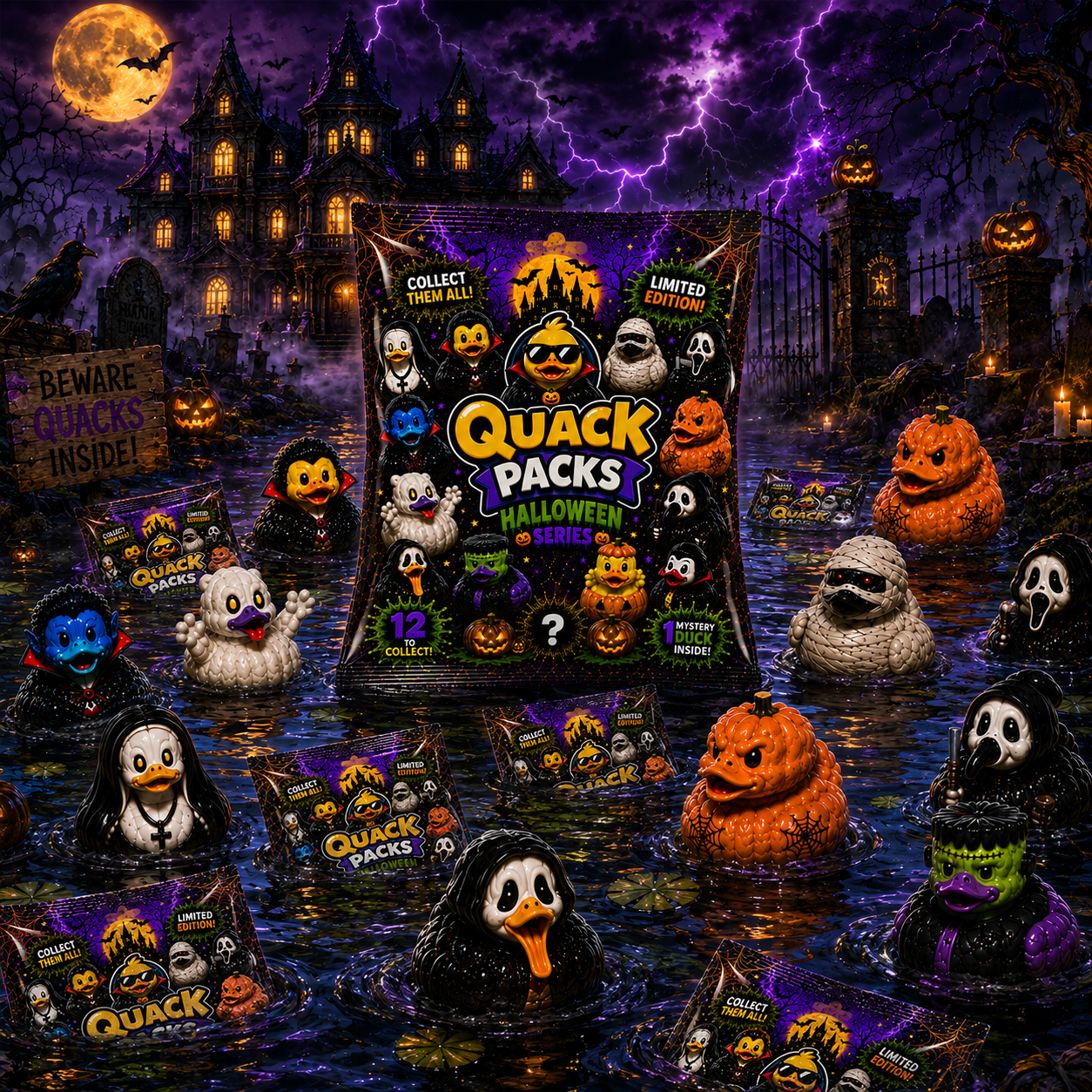 QuackPacks - Halloween Series - 1 Halloween QuackPack Duck Inside