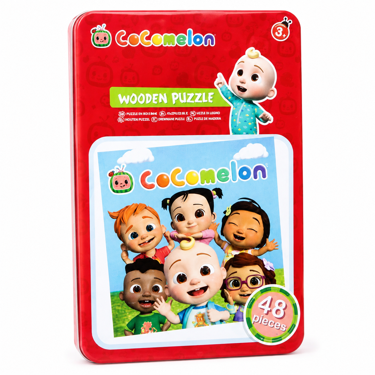 Cocomelon Puzzle Tin - 48 Piece Wooden Jigsaw Puzzle