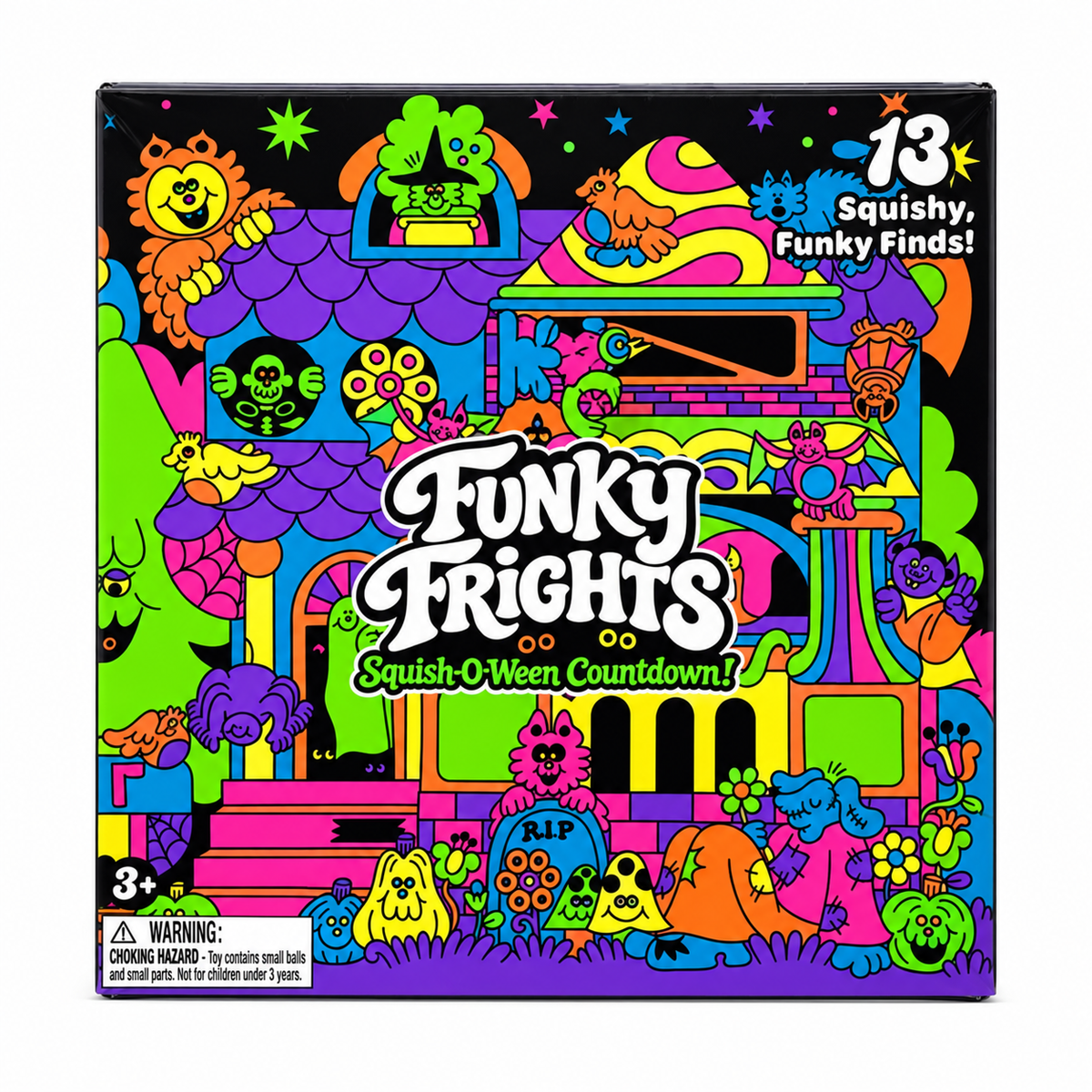 Funky Frights Squish-O-Ween Countdown Calendar - 13 Squishy Funky Finds