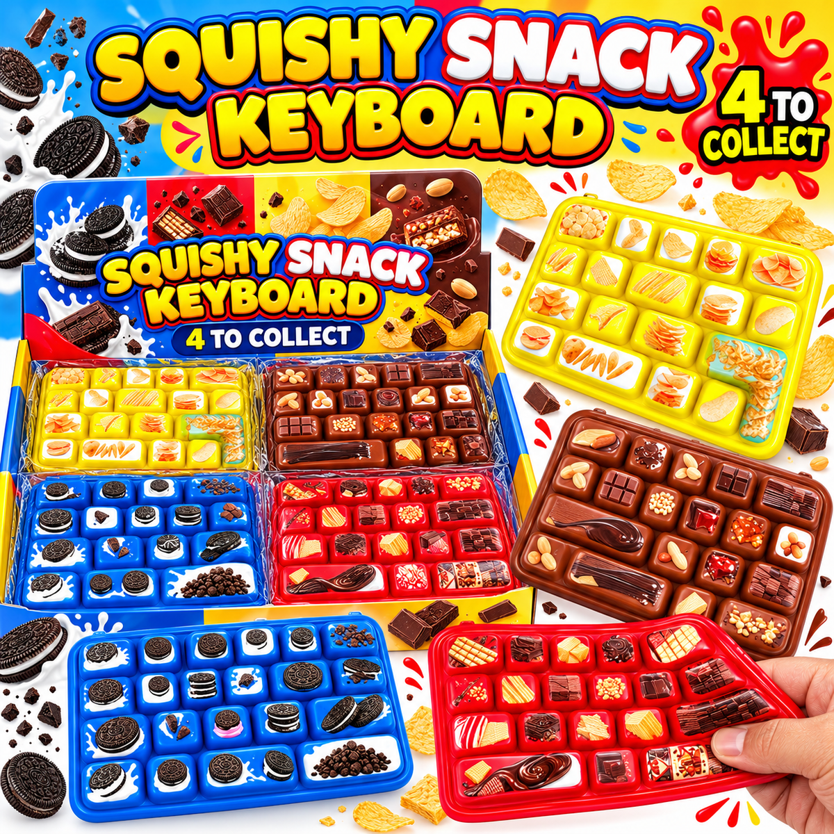 Squishy Snack Keyboard - 4 to Collect