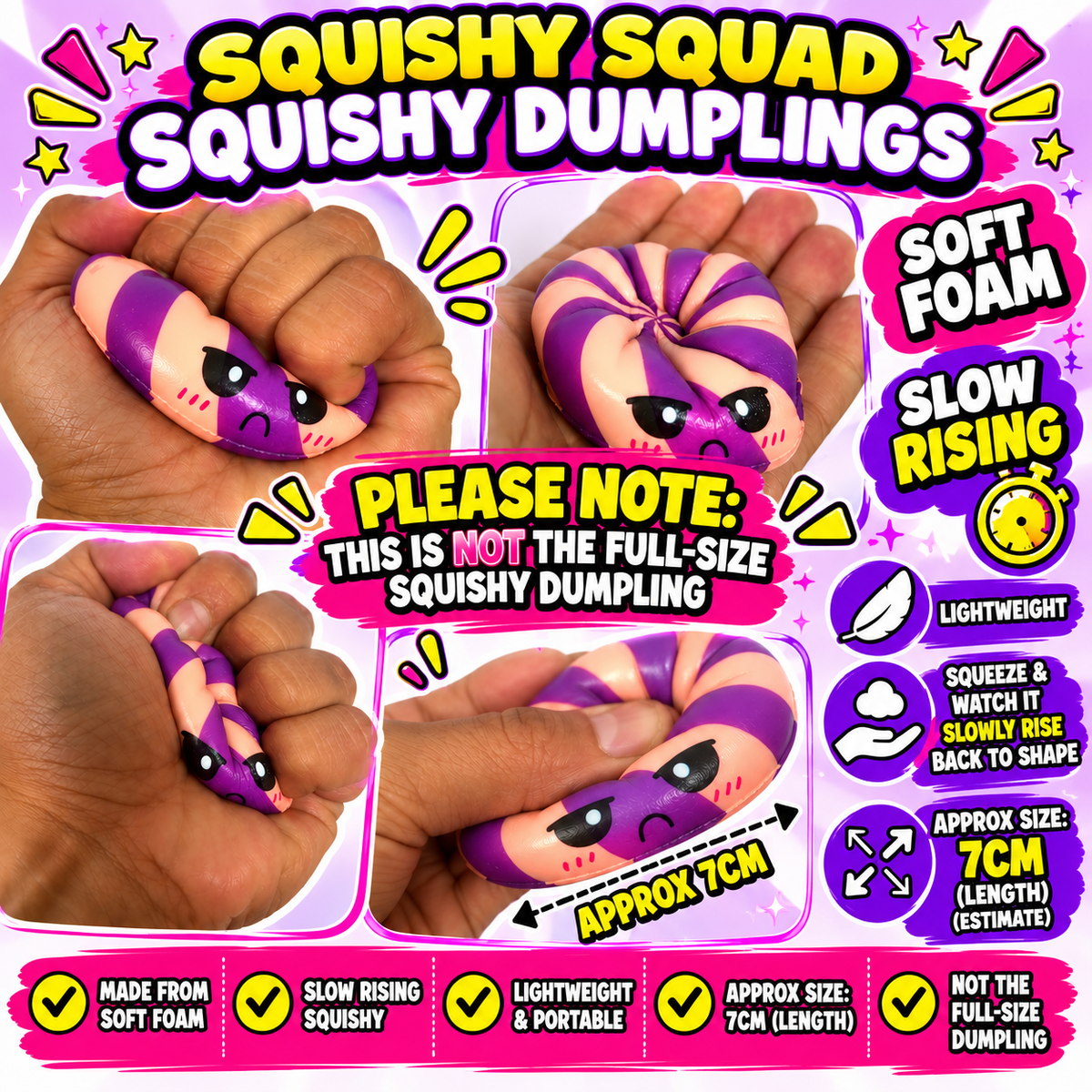 Squishy Squad Character Dumplings - 12 to Collect - LIMITED EDITION