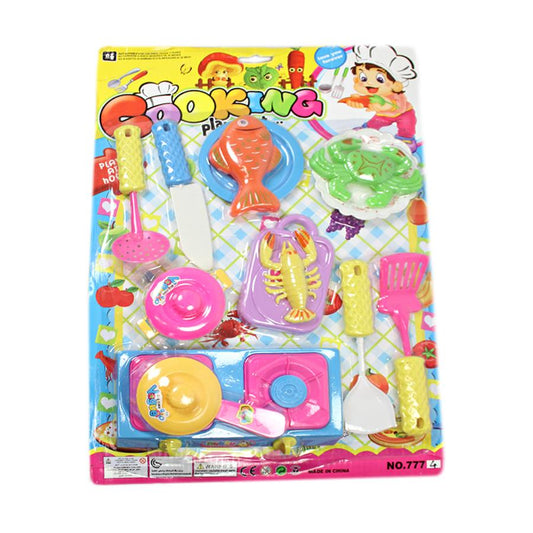 Childrens Boys Girls Cooking Playtime Set Love Food 40cm x 30cm 1713
