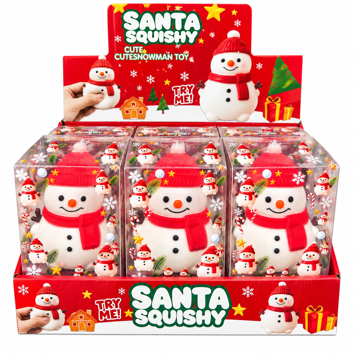 XXL Jumbo Squishy Snowman Fidget Sensory Squishy Toy