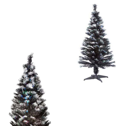 Christmas Fiber Optic Multi Colour White Strands Artificial Christmas Tree 150cm (5FT) 3928