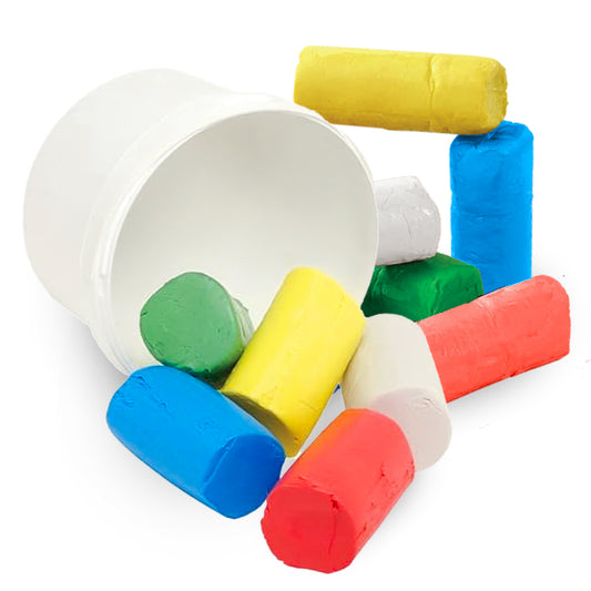 Giant Mega 2kg Bucket Modelling Clay ( 10 Large Clay Wedges )