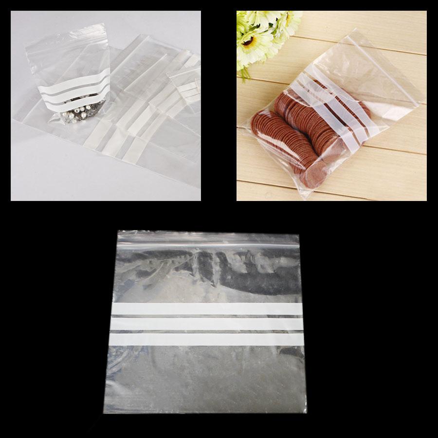 Clear Resealable Zipper Plastic Bags Food Storage 155mm x 155mm Pack of 20  4642