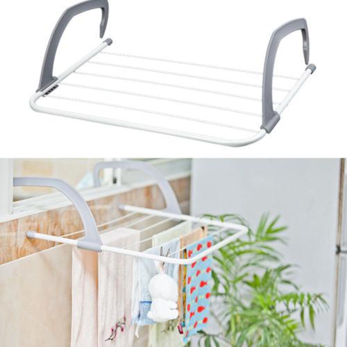 Folding Shelf Attach Radiator Cloth Rack Dryer 68 x 38 cm Assorted Colours 5412