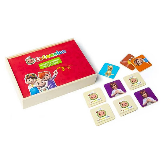CoComelon Memory Match Game In Wooden Box