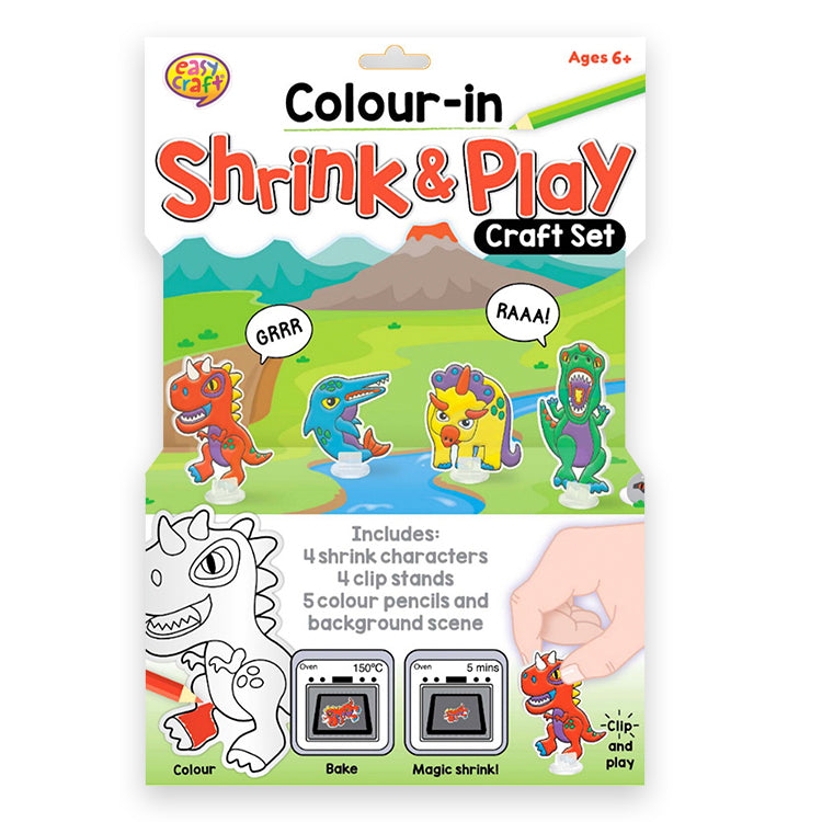 Dinosaurs Super Shrink And Play Kit