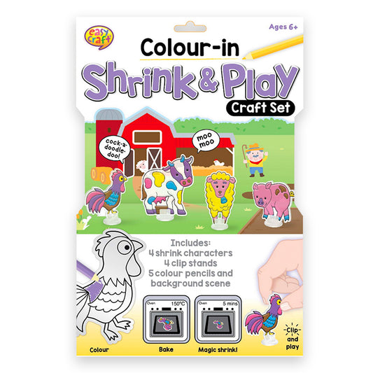 Super Farm Shrink And Play Craft Kit