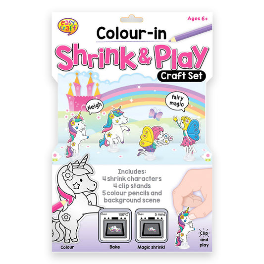 Unicorns Super Shrink And Play Craft Kit