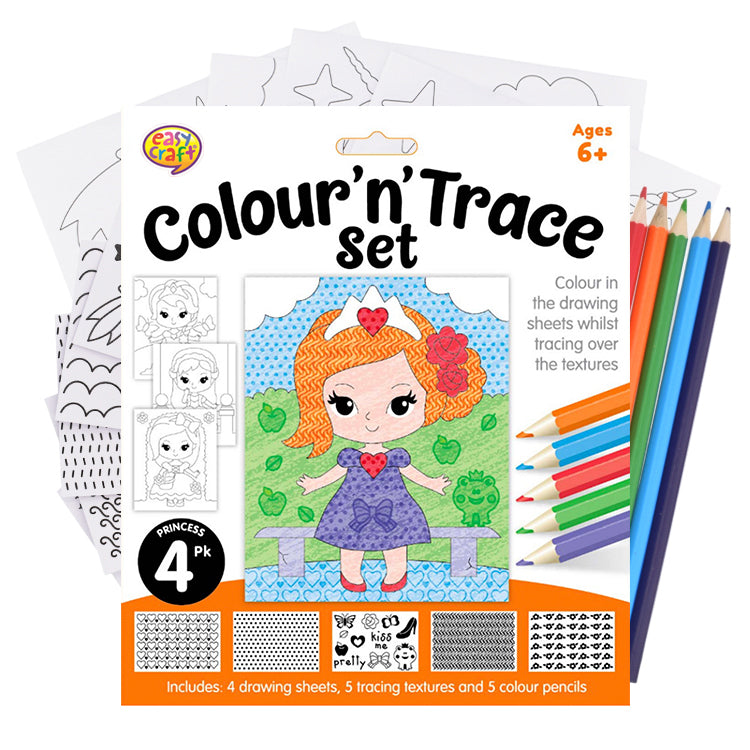 Princess Colour And Trace Kit