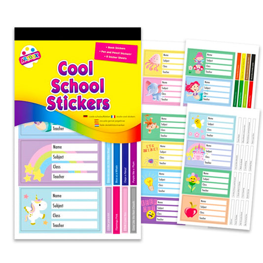 School Bumper Sticker Pad Girls