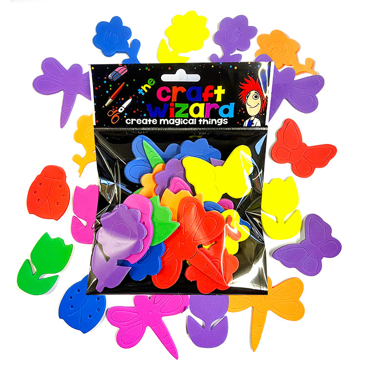 Bugs And Flowers Jumbo Foam Stickers Pack