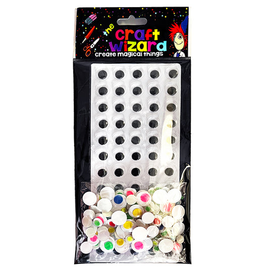 Wiggly Eyes Big Value Craft Pack ( 160 Eyes )