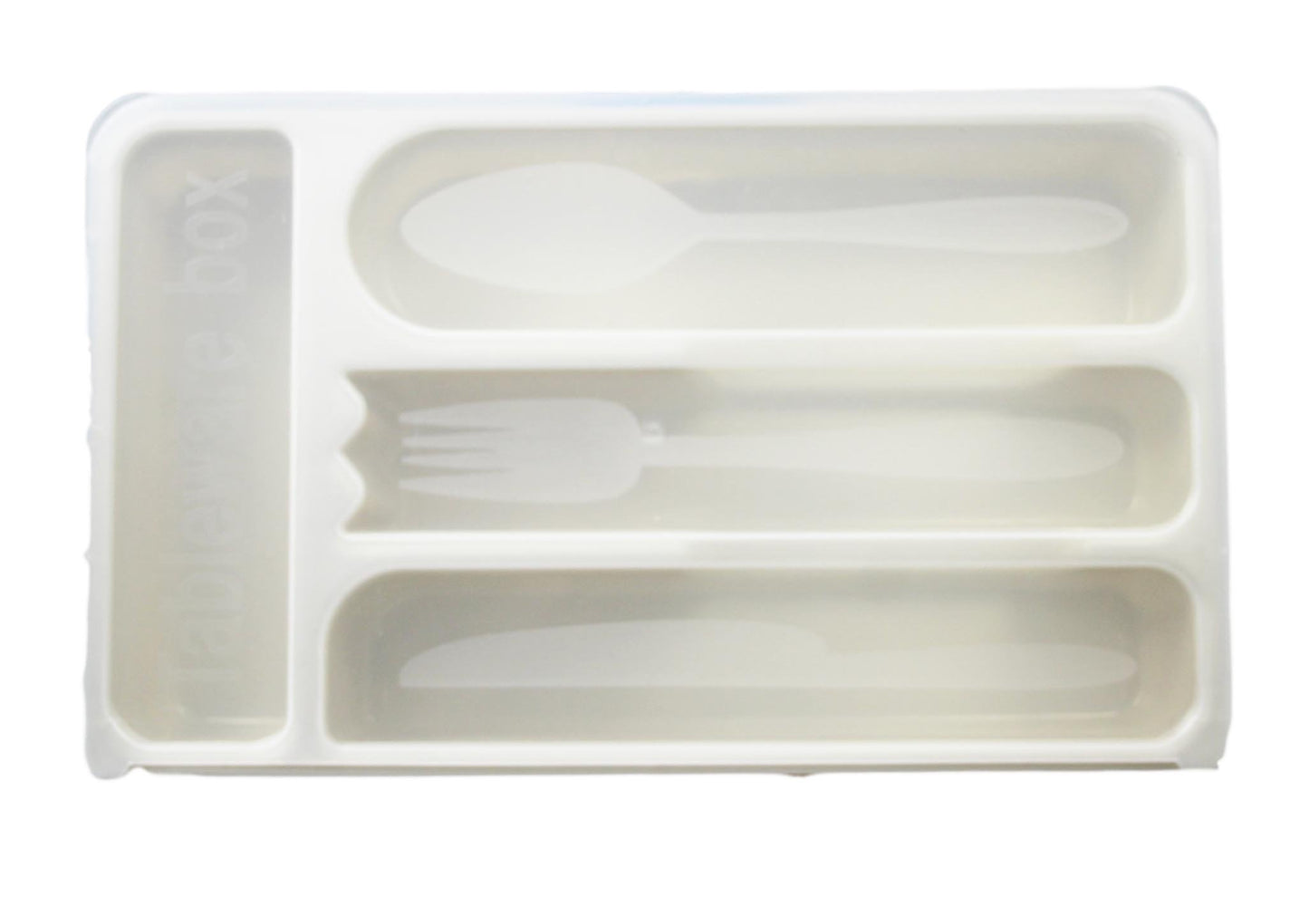 Plastic Cutlery Drawer Storage Organiser with Lid 30 x 18 cm Assorted Colours 5198