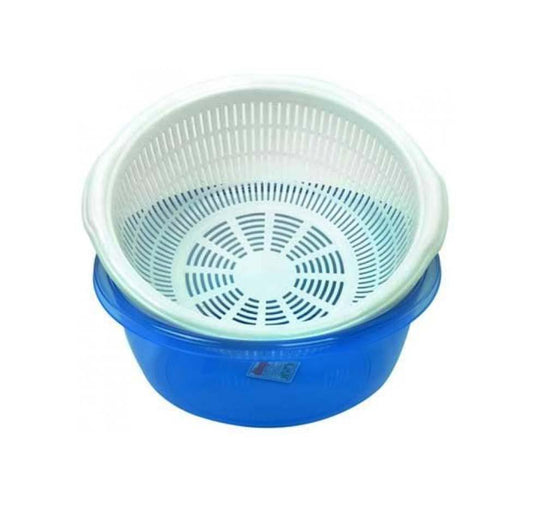 Plastic Strainer with Bowl 7L Assorted Colours D10212 A