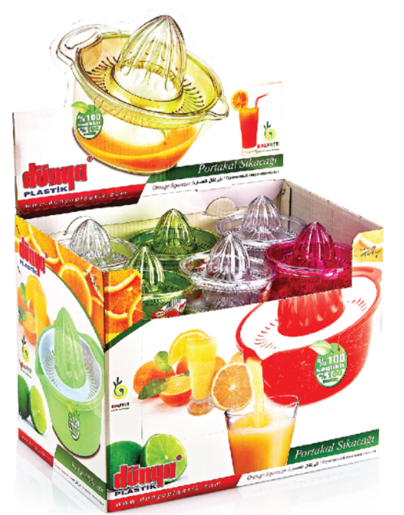 Clear Plastic Crystal Orange Lemon Juice Squeezer D10512