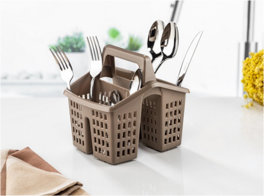 Plastic Saddle Kitchen Cutlery Holder Rack Drainer Assorted Colours D14007