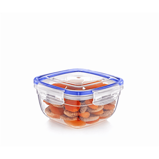 Square Clear Plastic Food Storage Container With Sealing Lid 275Ml