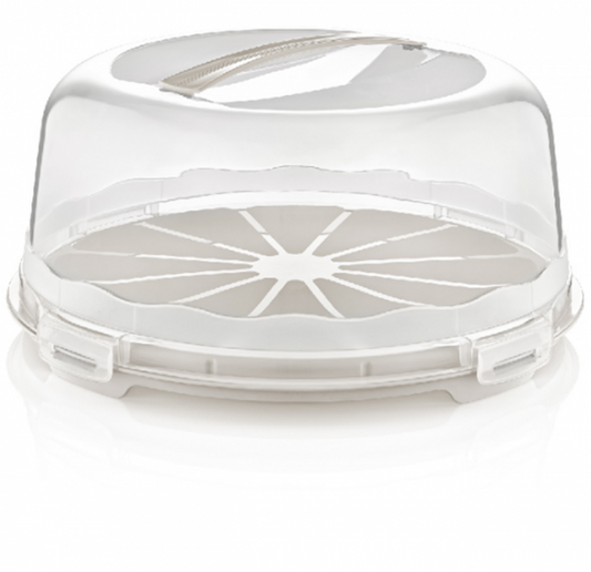 Plastic Cake Pastry Carry Storage Bo x With Cover Assorted Colours
