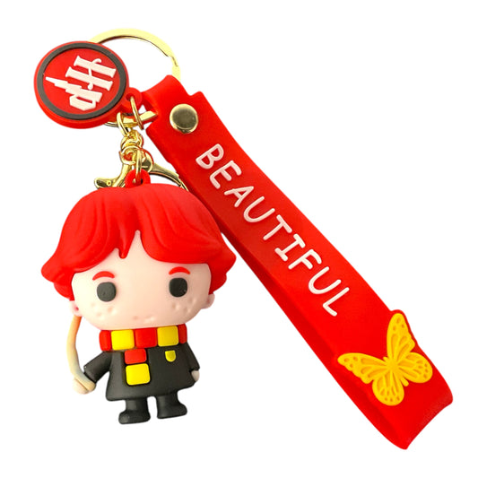 Harry Potter Style Ron Weasley 3D Silicone Keychain Keyring Pendant