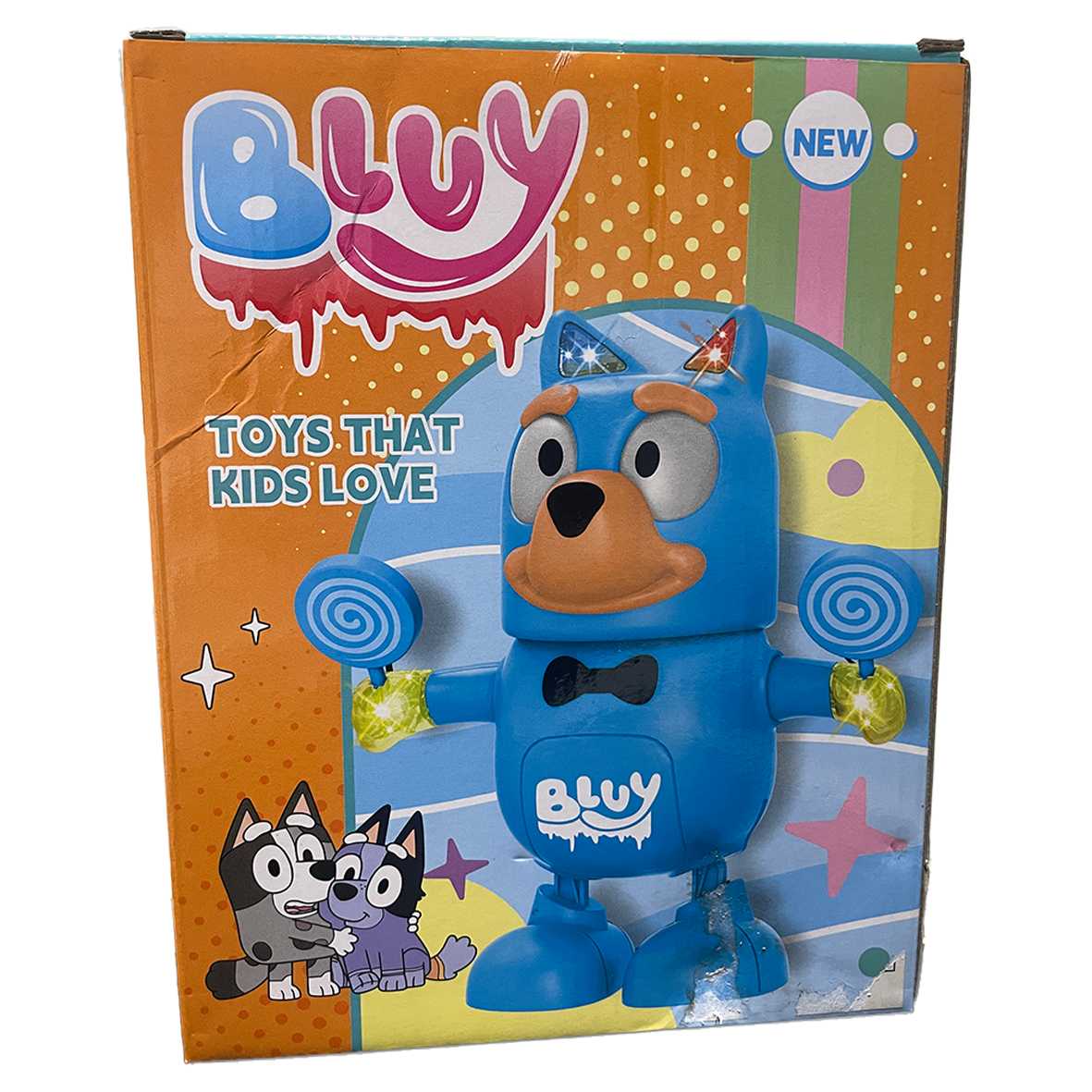 Bluey Style Dancing Toy with Sound & Lights