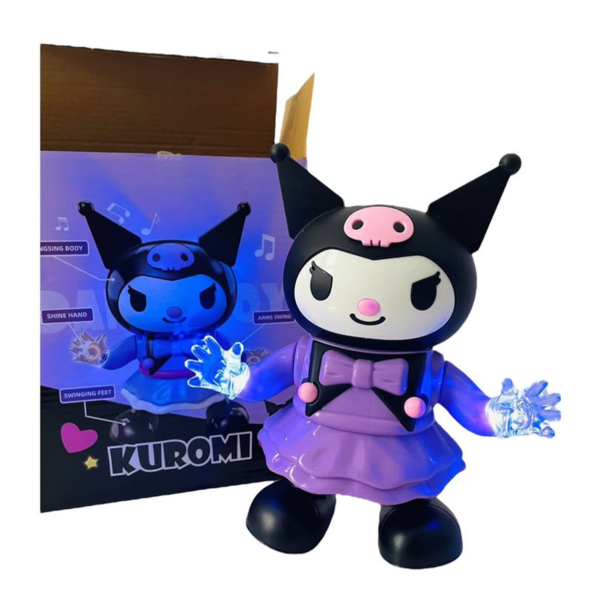 Dancing Kuromi Toy with Lights & Sound