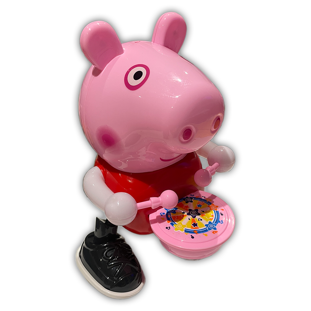 Dancing Peppa Pig Flashing Light & Sounds Drummer