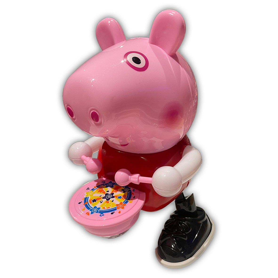 Dancing Peppa Pig Flashing Light & Sounds Drummer