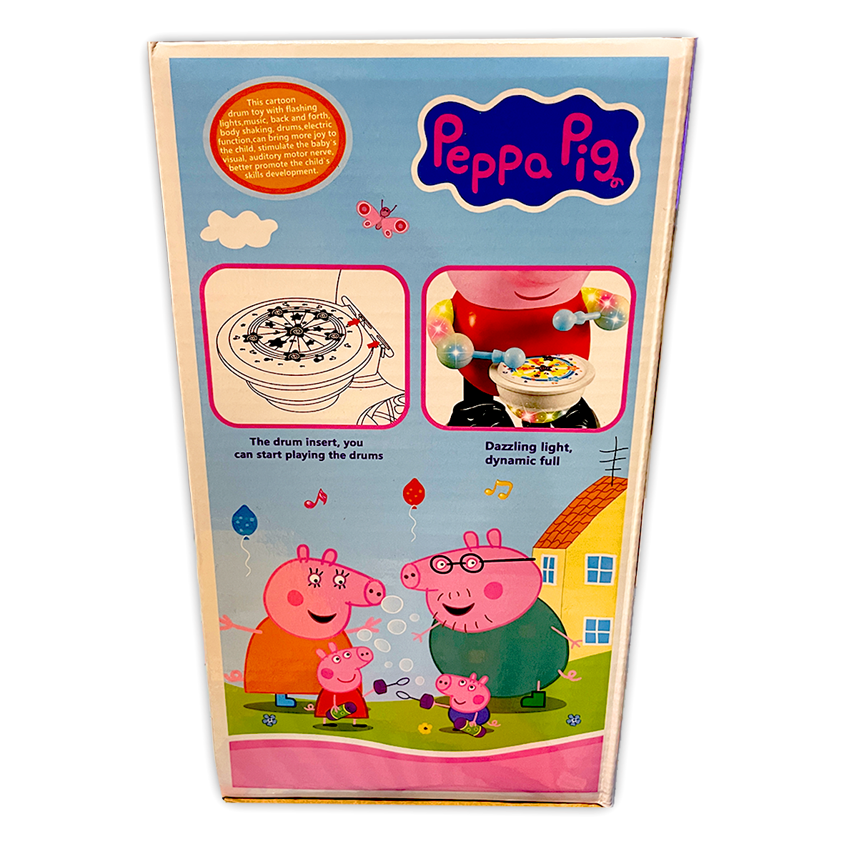 Dancing Peppa Pig Flashing Light & Sounds Drummer