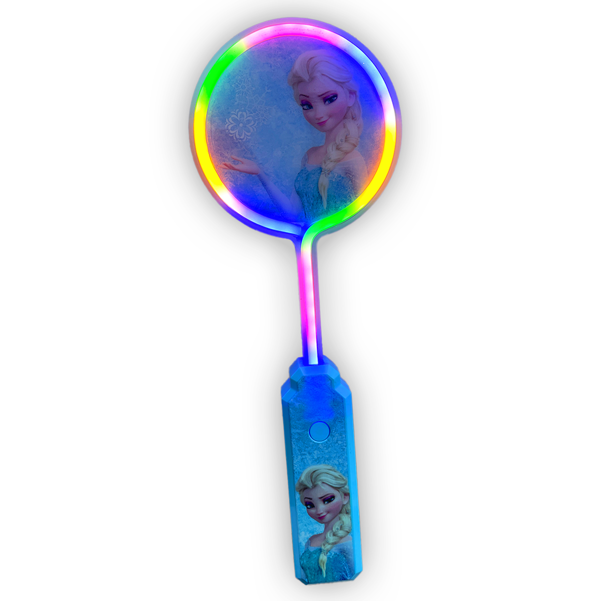 Queen Elsa Style Light Up Neon Character Paddle Wand