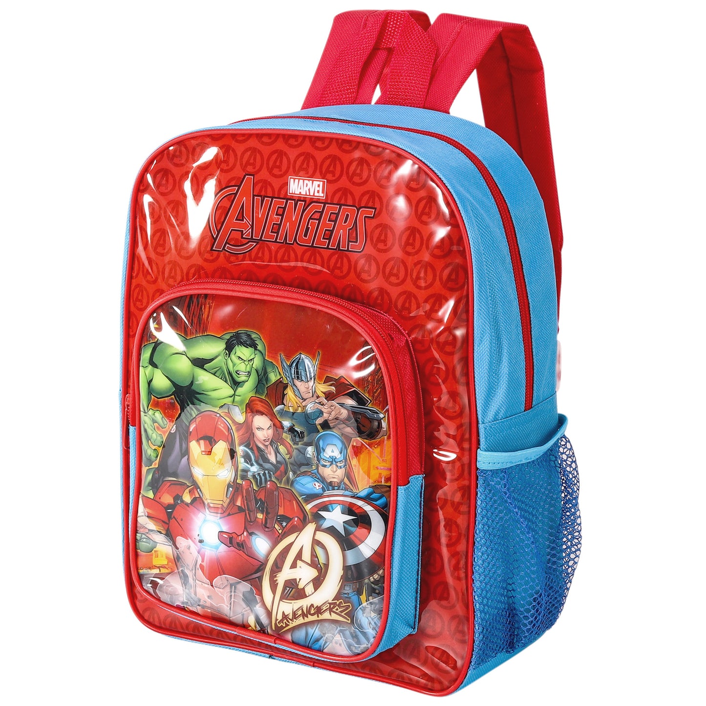 Avengers Style Backpack Kids Deluxe Rucksack with Zips & Adjustable Straps