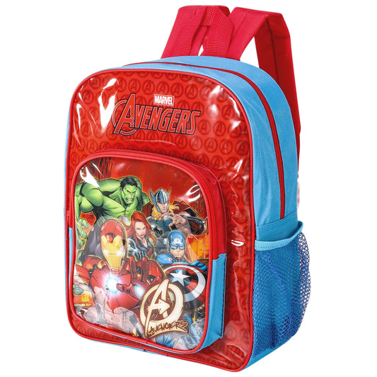 Avengers Style Backpack Kids Deluxe Rucksack with Zips & Adjustable Straps