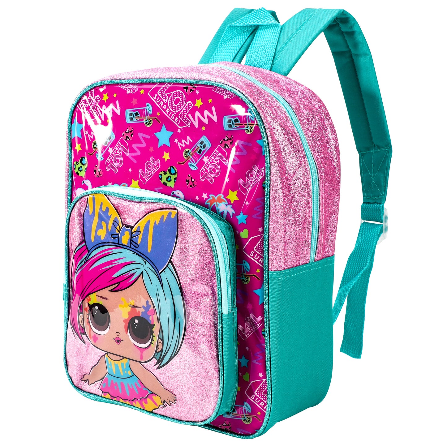 LOL Style Backpack Kids Deluxe Rucksack with Zips & Adjustable Straps