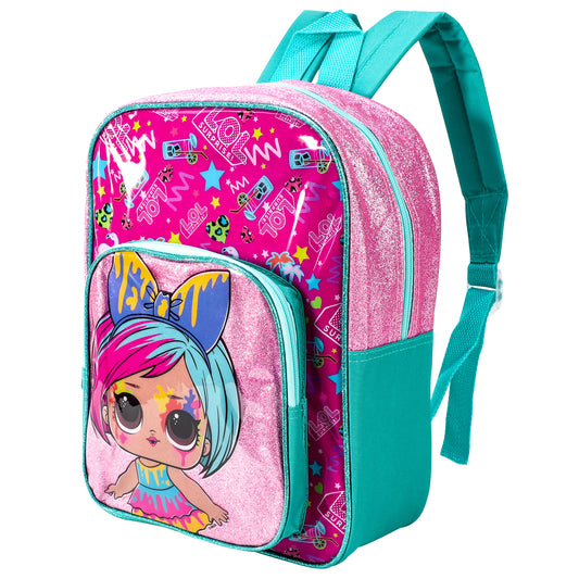 LOL Style Backpack Kids Deluxe Rucksack with Zips & Adjustable Straps