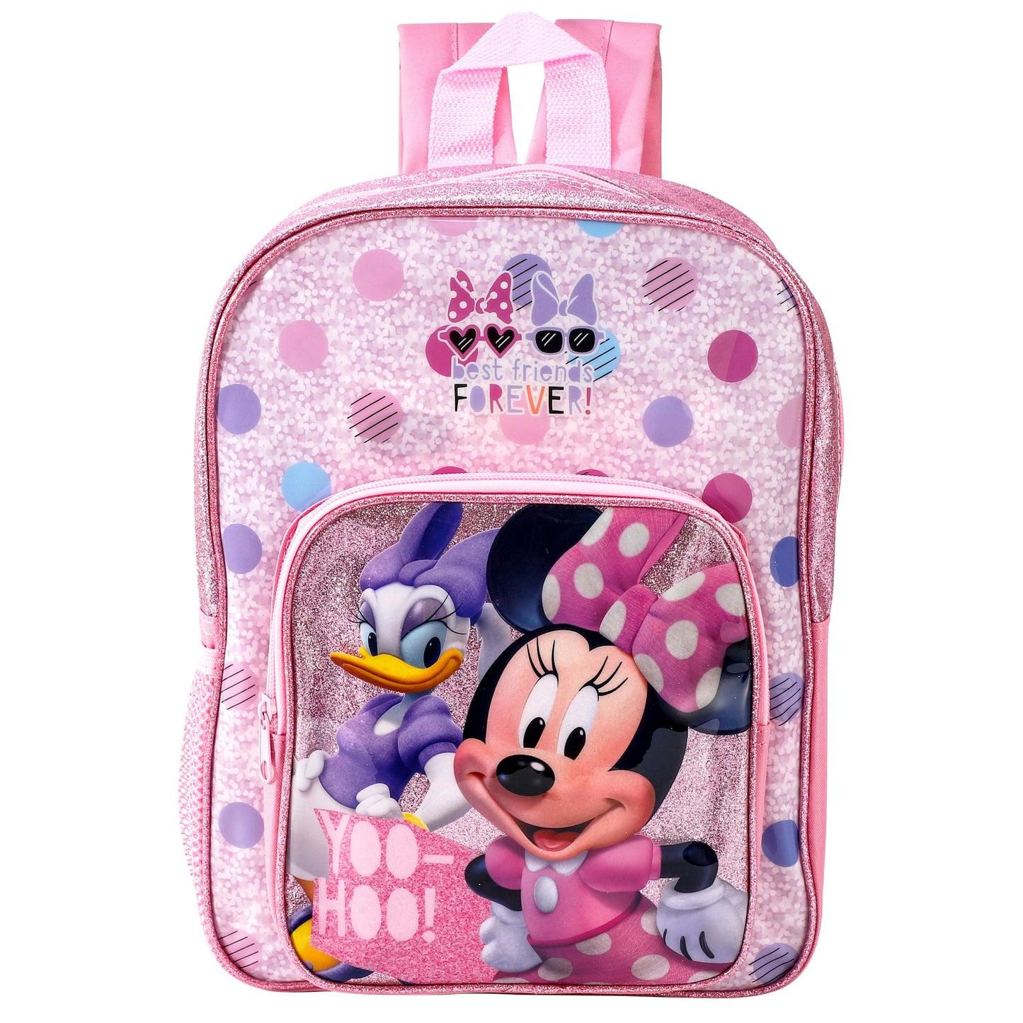 Minnie Best Friends Forever Style Backpack Kids Deluxe Rucksack with Zips & Adjustable Straps