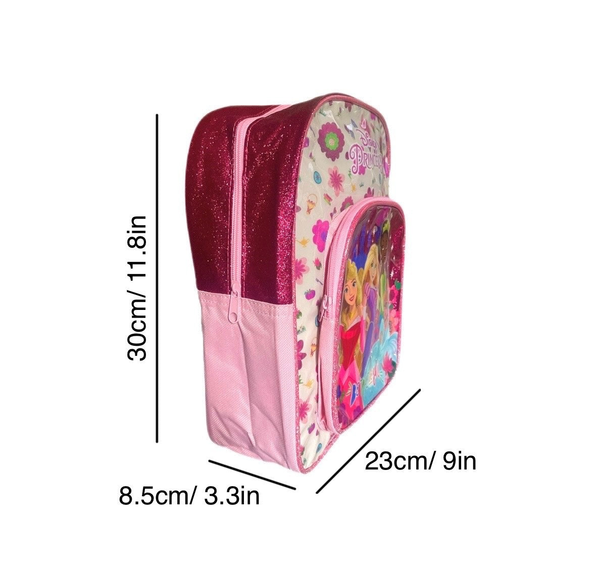 Princess Style Backpack Kids Deluxe Rucksack with Zips & Adjustable Straps