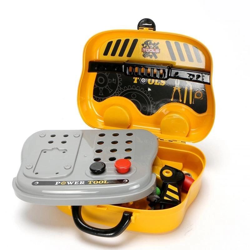 Deluxe Tool Set Complete Set Pretend Play Tool Box Carry Case - 31 Pieces