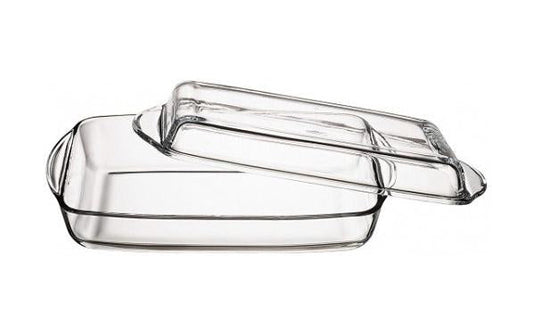 Pb Borcam Glass Casserole Dish With Lid 2.75 Litre (Parcel Plus Rate)
