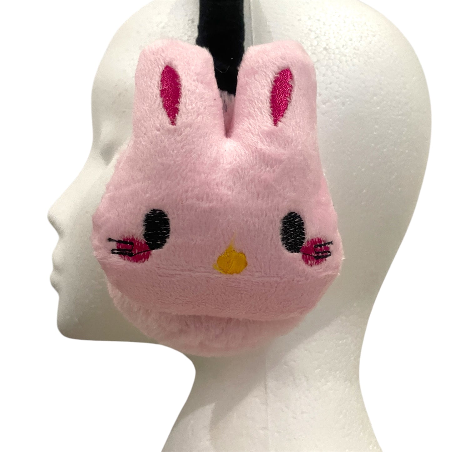 Kids Cute Fluffy Thermal EarMuffs Easter - Pink Bunny