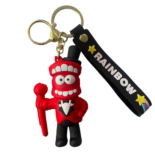 The Amazing Digital Circus 3D Silicone Keychain Keyring Pendant - Caine