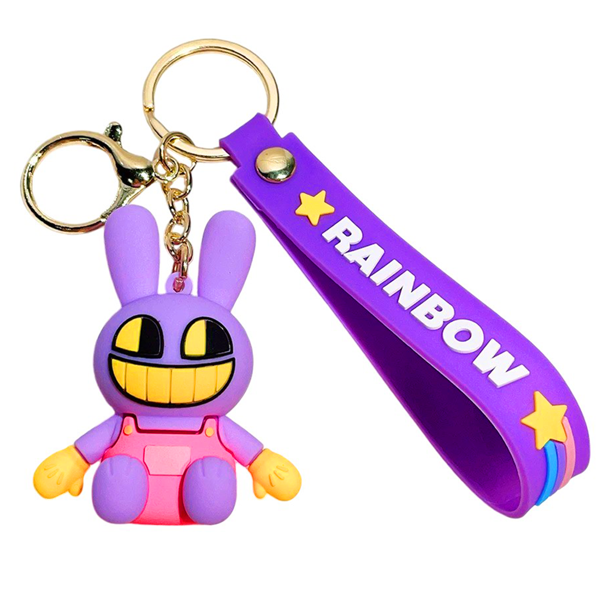 The Amazing Digital Circus 3D Silicone Keychain Keyring Pendant - Jax
